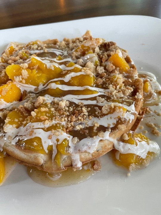 Peach Cobbler Waffle