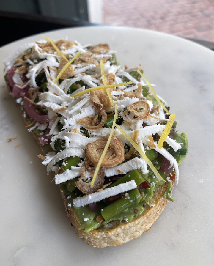 Spicy Asparagus Avo Toast