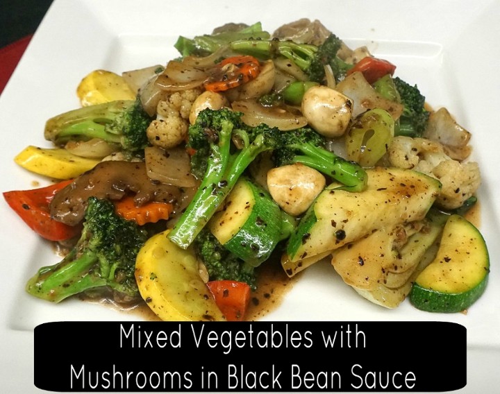 Vegan Mix Veggies in Black Bean Sauce Entree