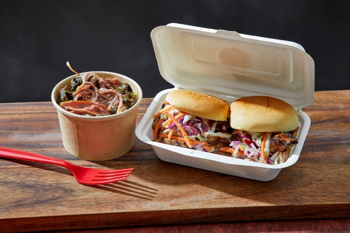 PULLED PORK SLIDERS + SIDE