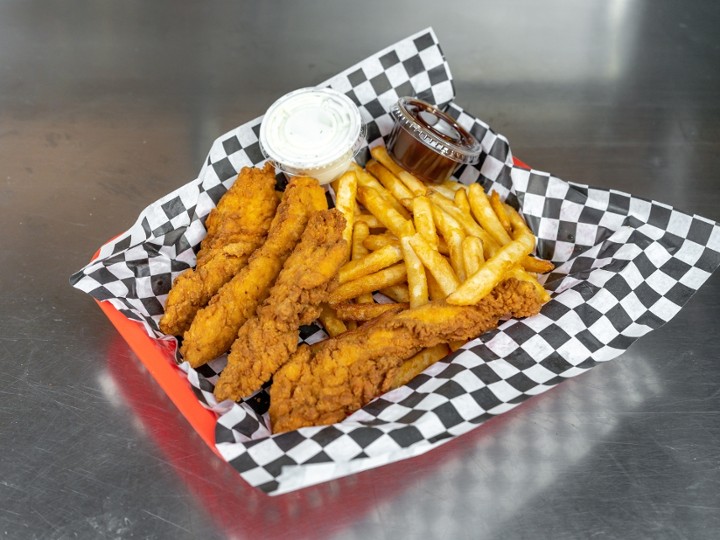 4 PCS Chicken Tenders w / Small Fries & 2 Ranch