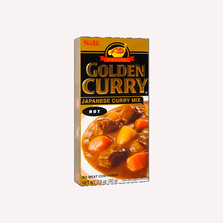 S&B Golden Japanese Curry Mix Hot 3.2 oz