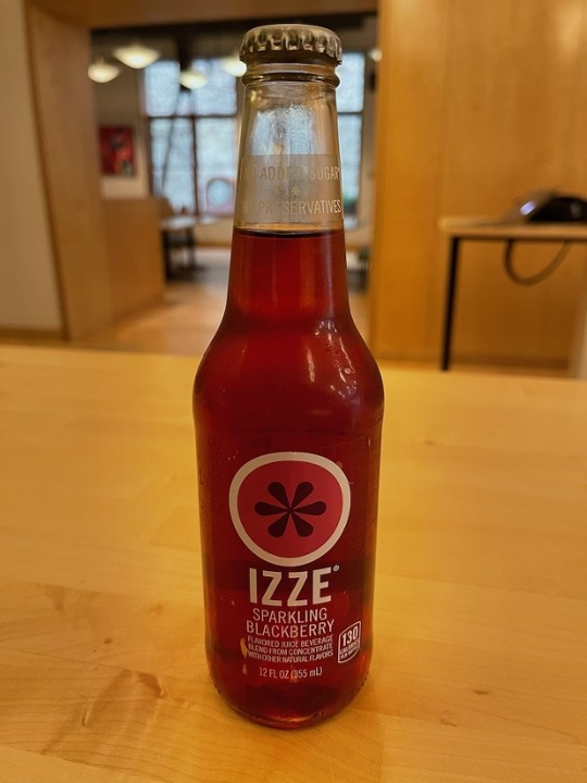 Izze Blackberry 12oz. bottle