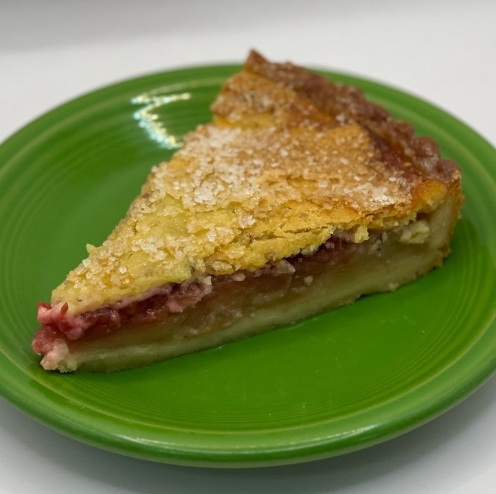 Apple Raspberry Rhubarb Pie Slice