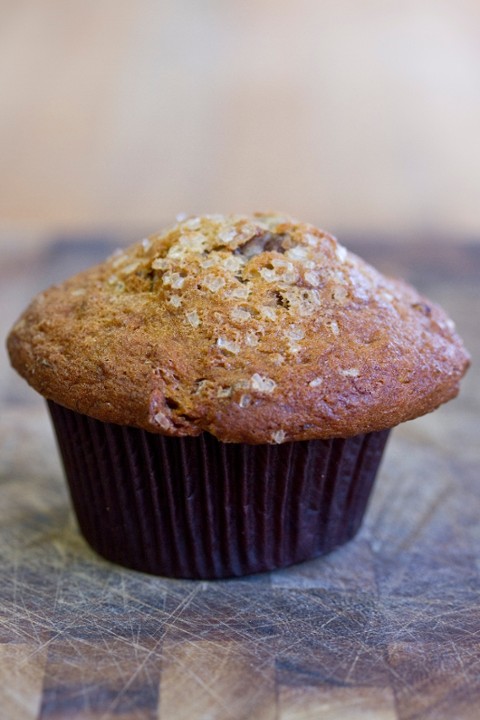 Small Blackberry Banana Nut Muffin