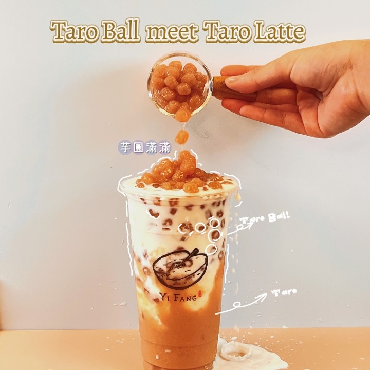 Taro Ball Meet Taro Latte芋泥香芋圓