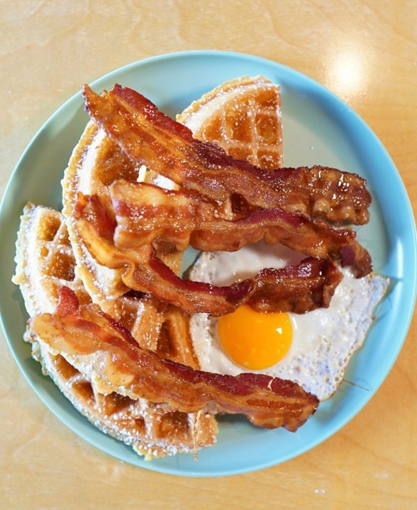Egg & Bacon Waffle