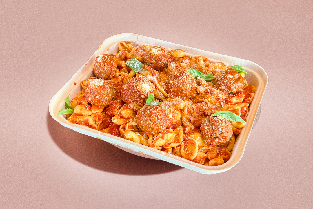 ORECCHIETTE AND MEATBALLS PLATTER