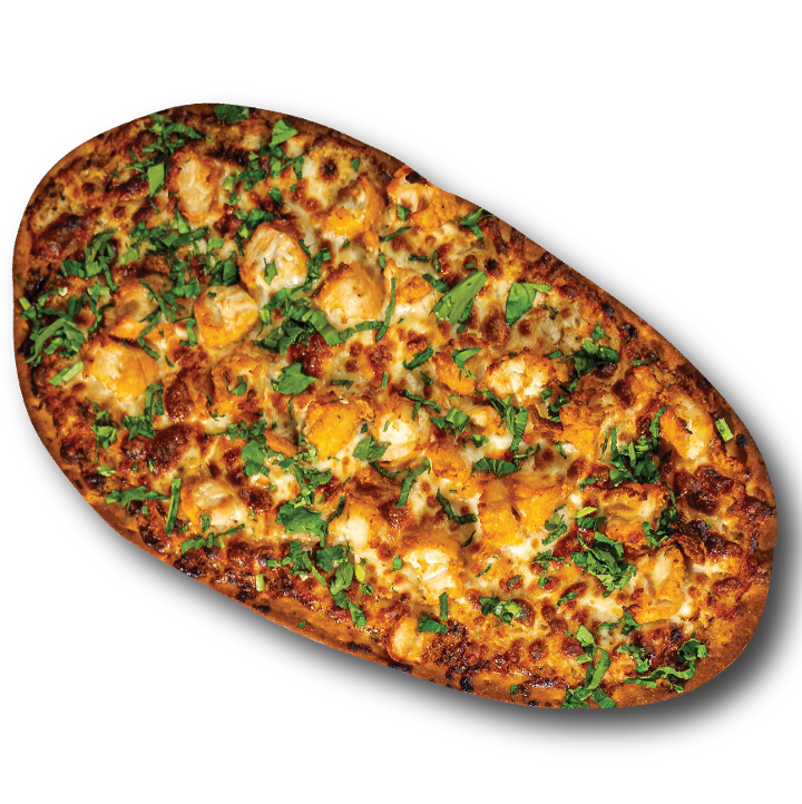 Garlic Parmesan Flatbread Pizza