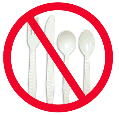 No Plasticware