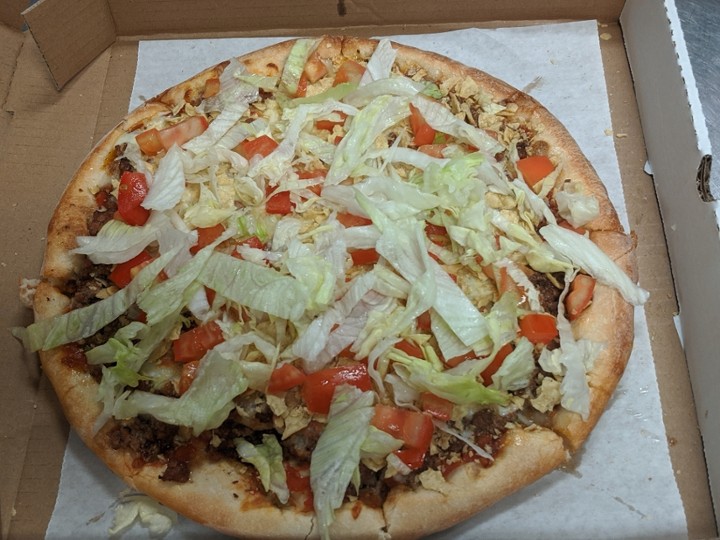 BroChachos Grande Taco pizza
