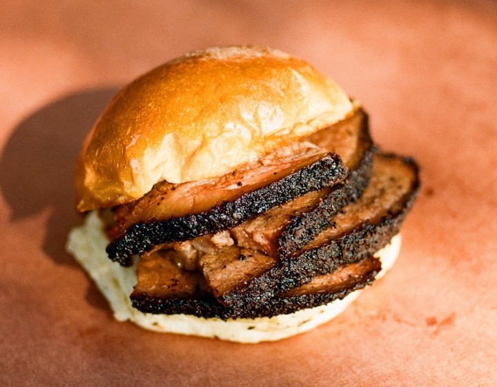 Sliced Brisket Sandwich