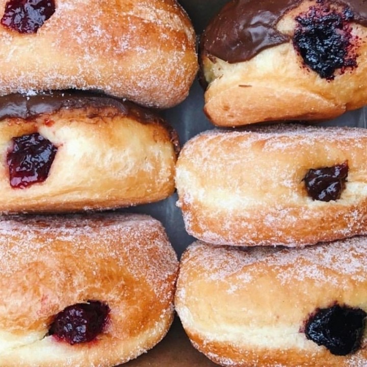 Hand Filled Jelly Donut