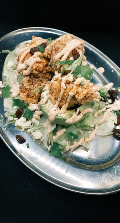 Crispy Cauliflower Stuffed Avocado