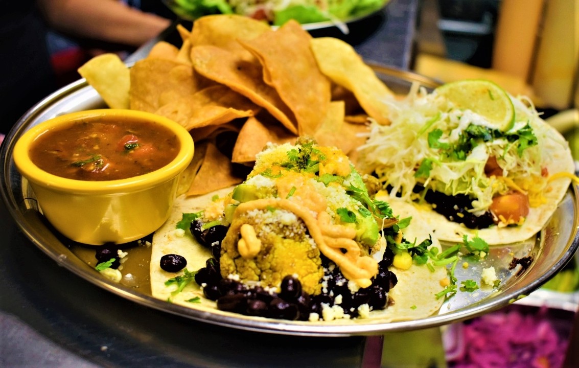 Pick 2 Gourmet Tacos & 1 Side