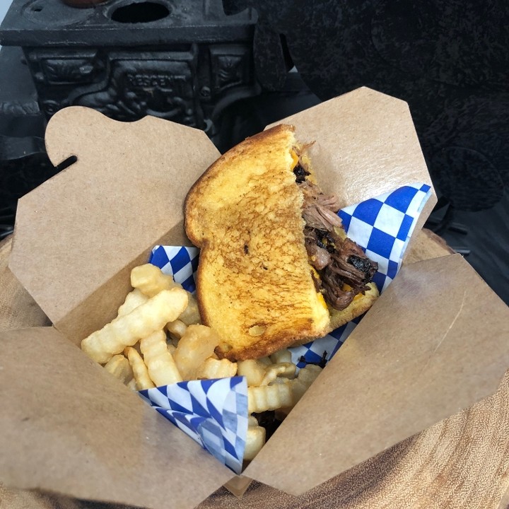 Kids Brisket Grilled Cheese & Fries