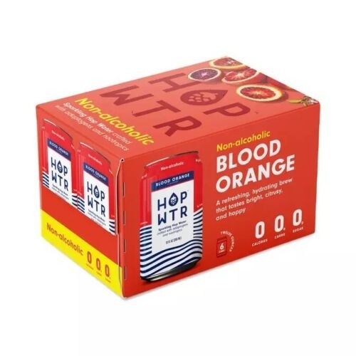 HOP WTR Non-Alcoholic Blood Orange 6pk-12oz cans