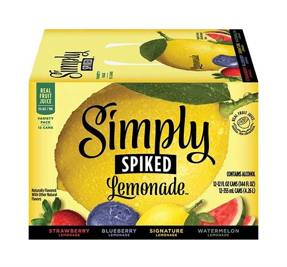 Simply Spiked Lemonade Variety 12pk 12oz can