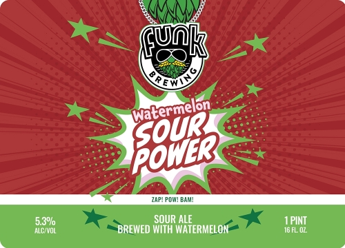 Funk Brewing Watermelon Sour Power 4pk 16-oz can