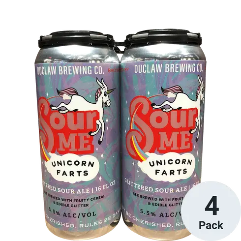 Duclaw Sour Me Unicorn Farts 4pk-16oz cans TO