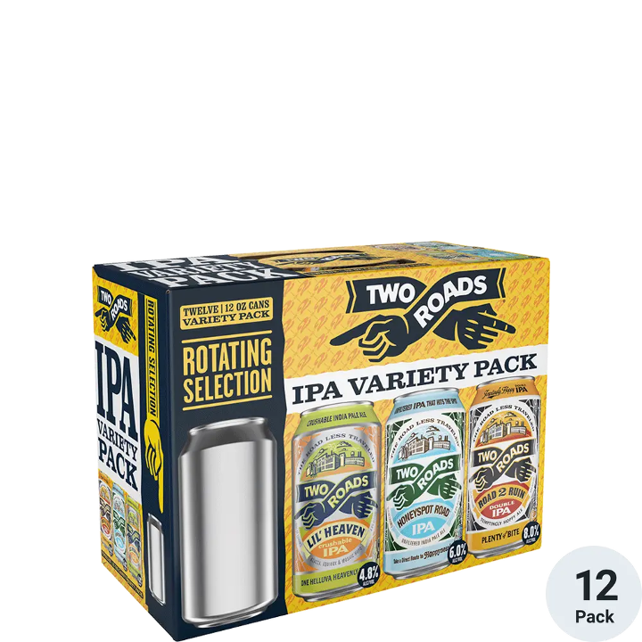 Two Roads IPA Variety Pack 12pk-12oz cans TO