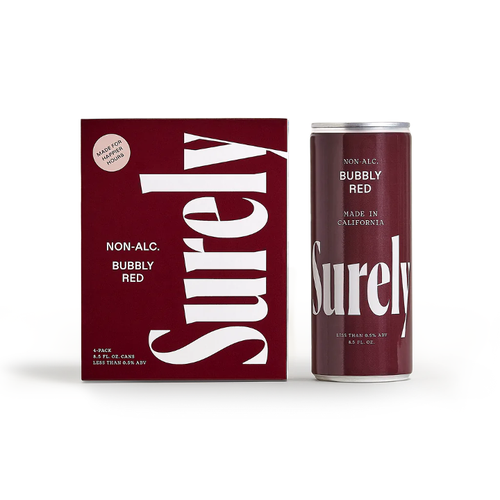 Surely Non-Alcoholic Pinot Noir 4pk 12oz can TO