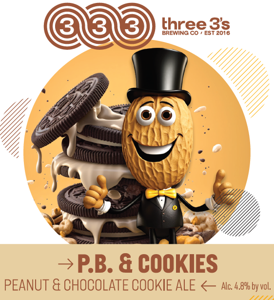 Three 3's PB & Cookies Vienna Ale 4pk 16-oz can