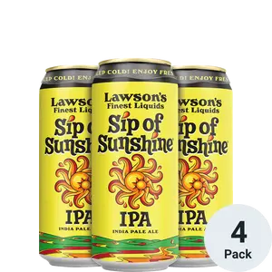 Lawson's Finest Liquids Sip Of Sunshine IPA 4pk-16oz cans TO