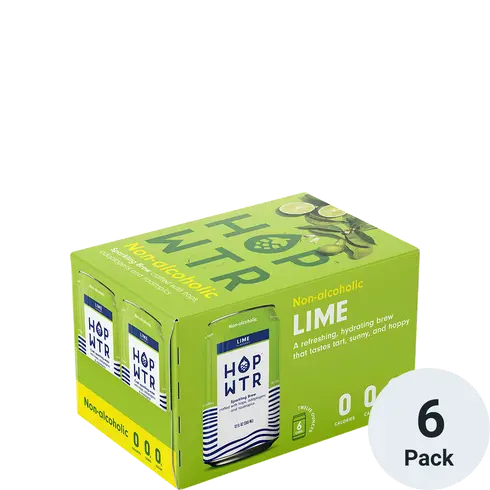 HOP WTR Non-Alcoholic Lime 6pk-12oz cans