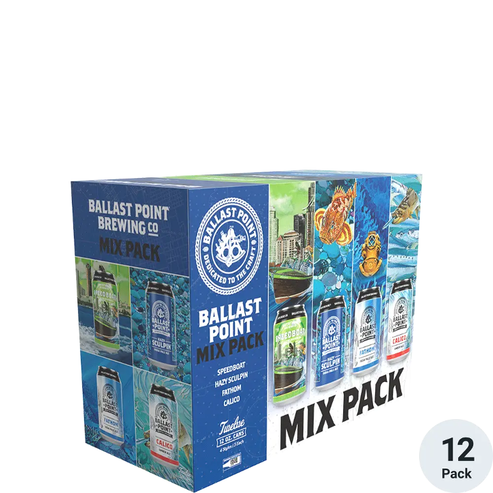 Ballast Point Mix Variety 12pk 12oz can TO