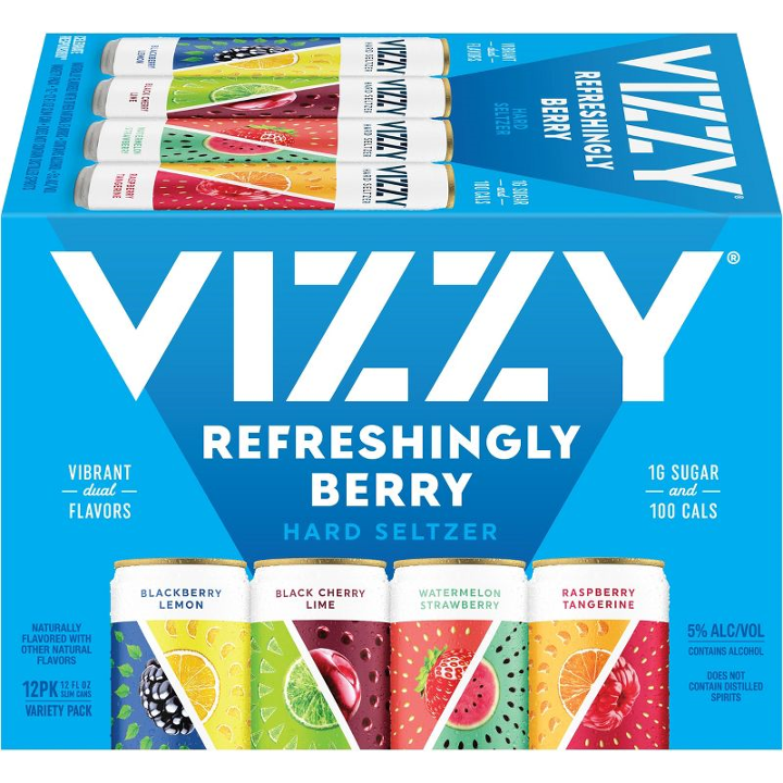 Vizzy Hard Seltzer Refreshingly Berry Variety Pack 12pk/12 fl