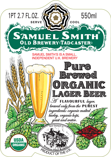 Samuel Smiths Organic Lager 4pk 14.9oz can