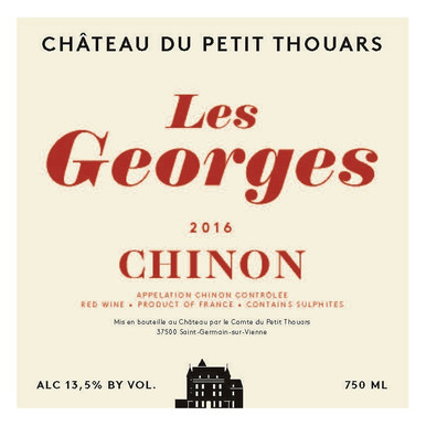 Chateau Petit Thouars Les Georges Chinon 2021