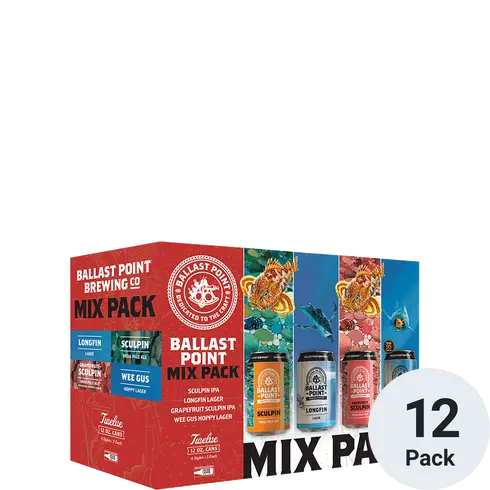 Ballast Point IPA Mix Pack 12pk-12oz cans