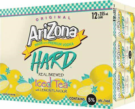 Arizona Hard Lemon Tea 12pk 12oz can TO