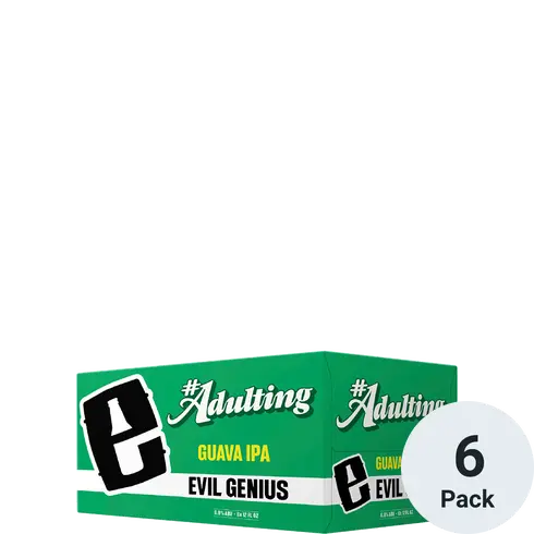 Evil Genius #Adulting Guava IPA 6pk-12oz cans TO