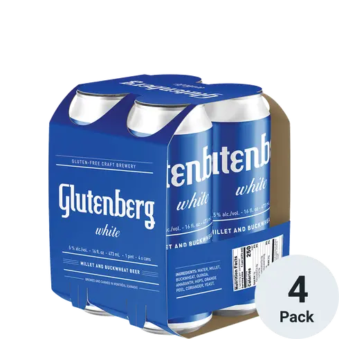 Glutenberg White 4pk 16-oz can TO