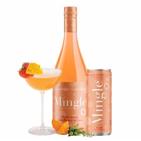 Mingle Non-Alcoholic Blood Orange Elderflower Mimosa 750ml TO