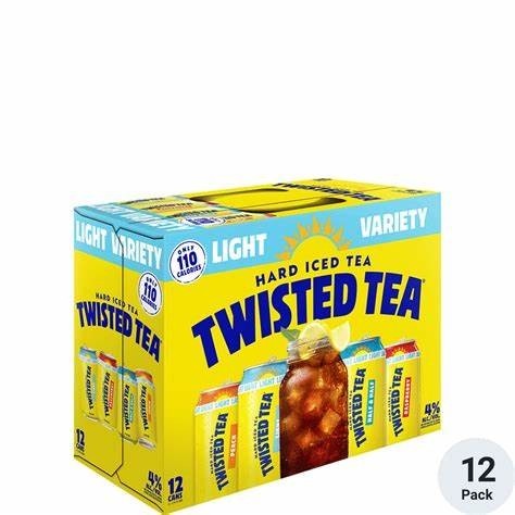 Twisted Tea Light Variety Hard Seltzer 12-oz Can 12pk