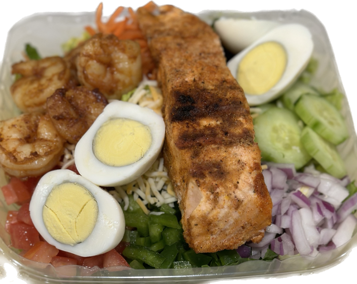 Salmon & Shrimp Salad