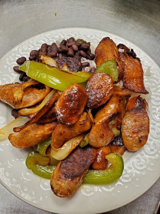 Grilled Sausage w/Peppers & Onions (L)