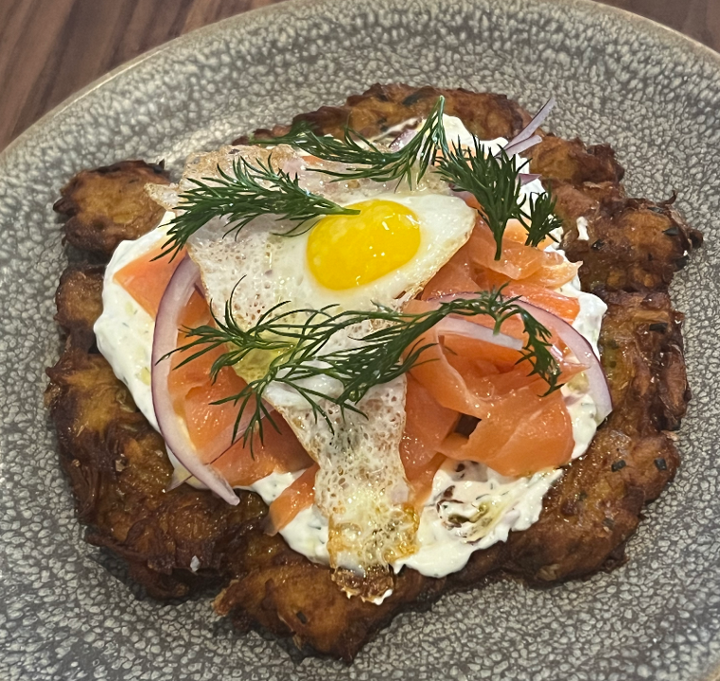 Smoked Salmon Pancake