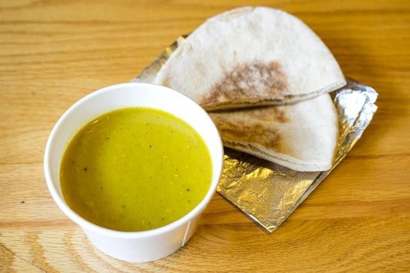 Lentil Soup with Pita