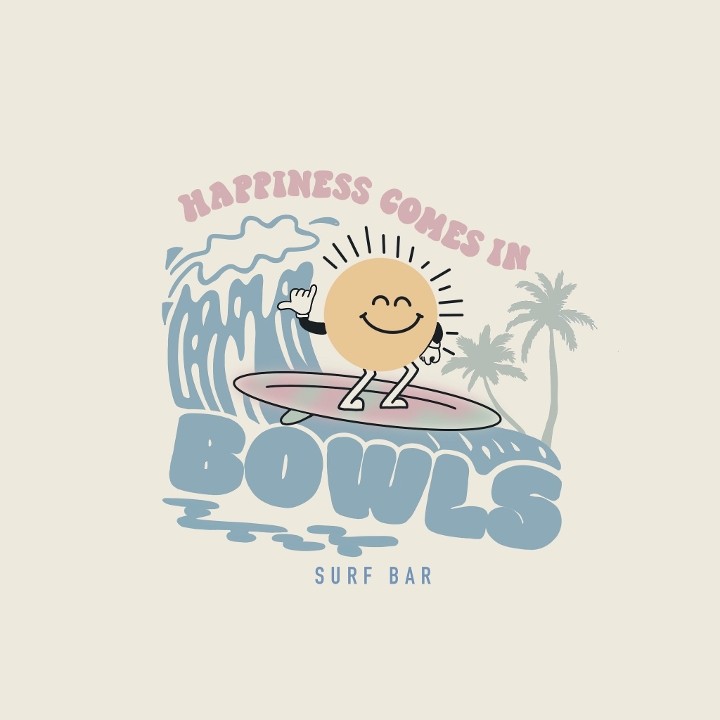 Happiness Comes in Bowls (Square)