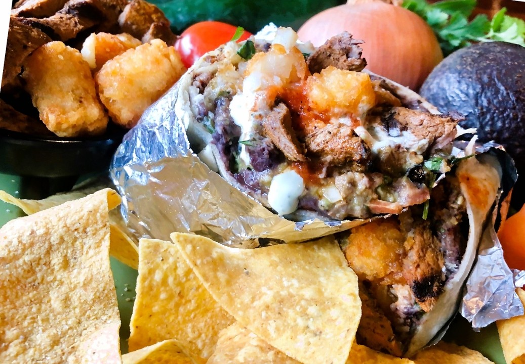 San Diego Burrito (served w/ chips)