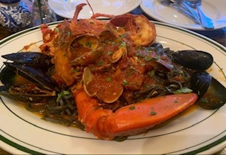 Black Linguine with Lobster