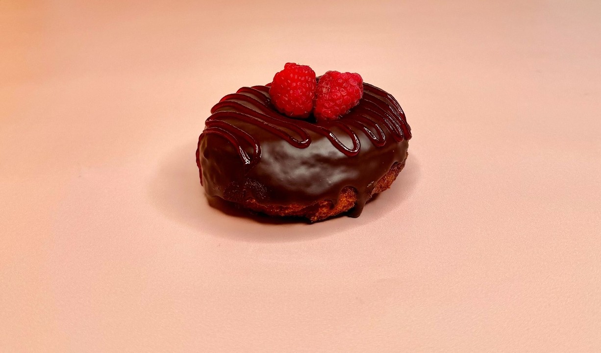 Dark Chocolate Raspberry Doughnut (Seasonal)