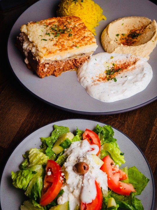 Meat Moussaka plate