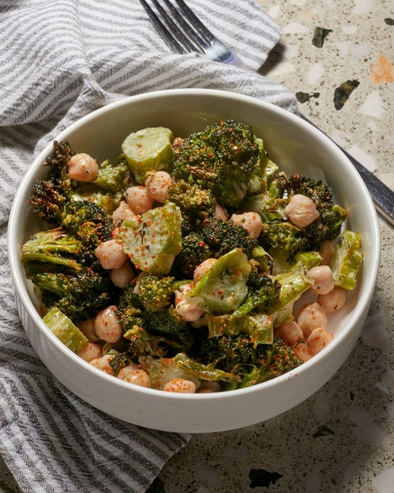 Broccoli Chickpea Side Salad