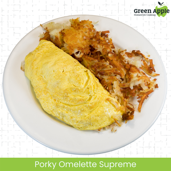 Porky Omelette Supreme